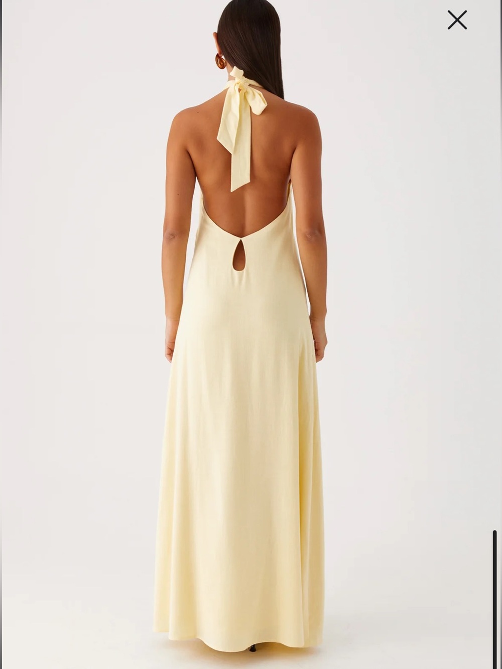 Peppermayo Golden Child Linen Yellow Maxi Dress - Picture 5 of 6